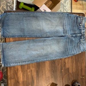 Madewell slim wide leg crop jeans Reggie wash, 29